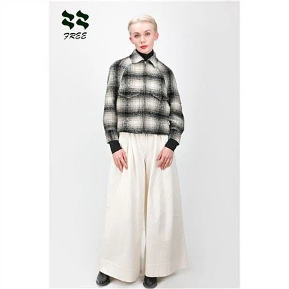 Ladies Short Winter Coat With Raglan Sleeve