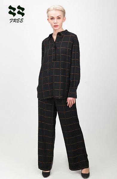 womens checked suit