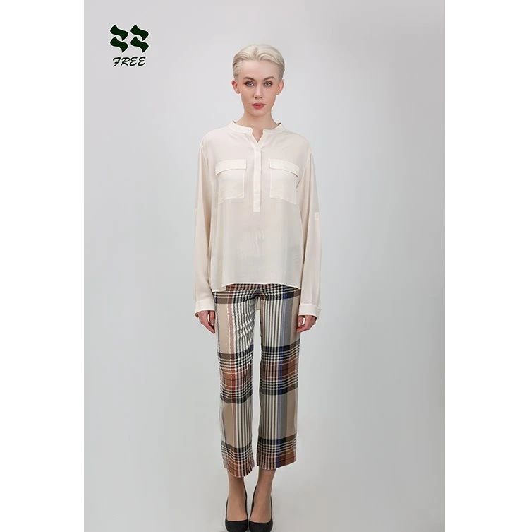 Welt Pockets On Slim Check Pants